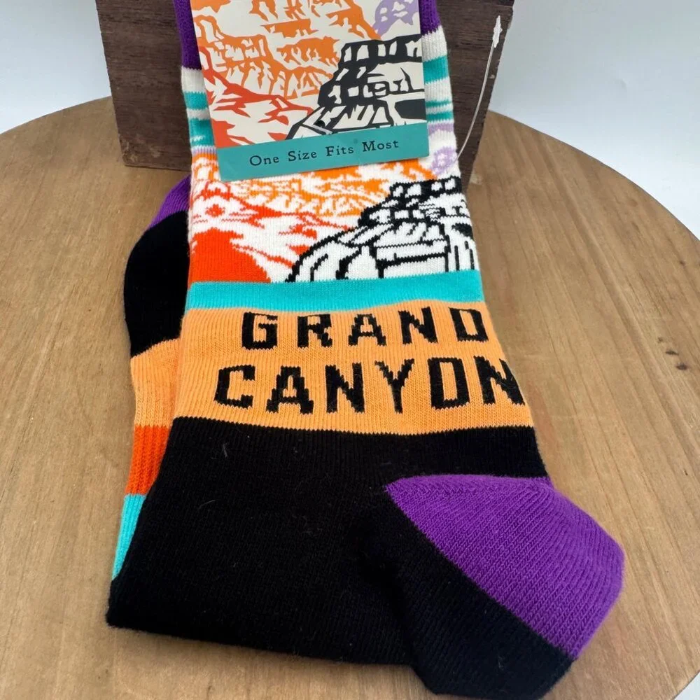 Grand Canyon Socks Black 8.5 - 11 New souvenir National park